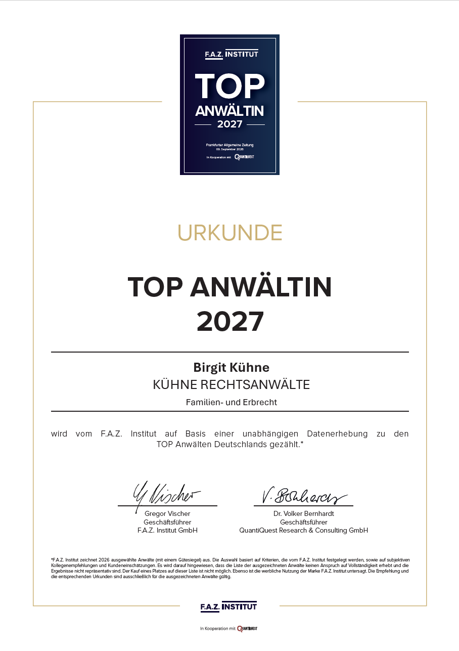 FAZ TOP ANWAELTIN BKUEHNE